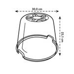 green basics grow house round 30cm transparent
